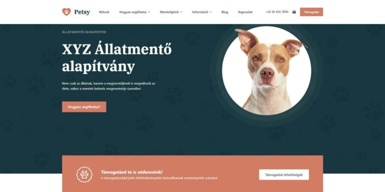 Phresh-IT - Az-állati webmester | Termékek - Referenciák| Állatmentő alapítvány honlap motor