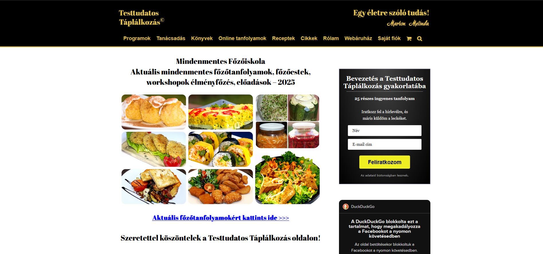 Testtudatos táplálkozás